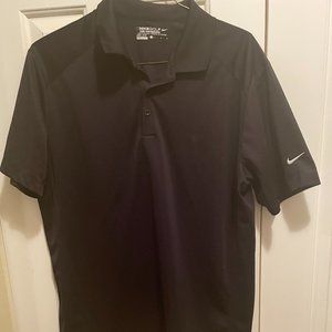 Nike Black Dri Fit Polo